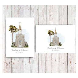 TARJETA DE AGRADECIMIENTO MATRIMONIO IGLESIA 