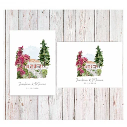 TARJETA DE AGRADECIMIENTO MATRIMONIO CASONA SANTA RITA