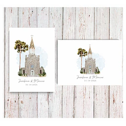 TARJETA DE AGRADECIMIENTO MATRIMONIO IGLESIA 