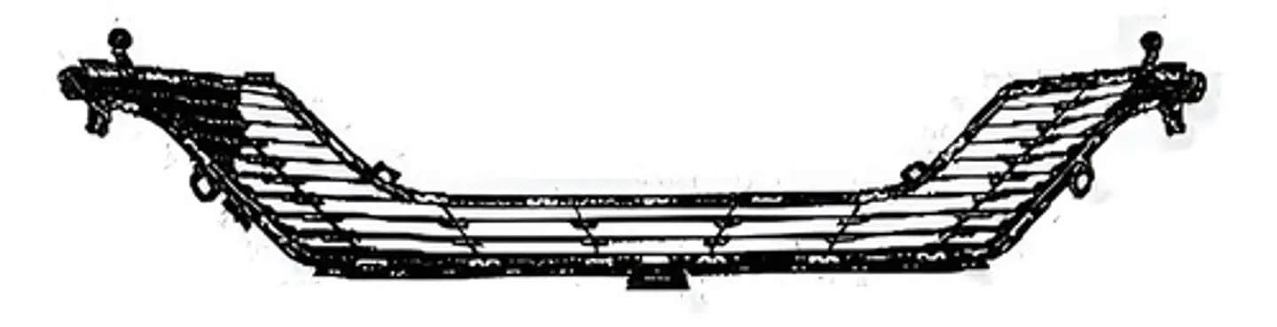 Rejilla Inferior Paragolpe Del. Peugeot 208 2013-2015 1