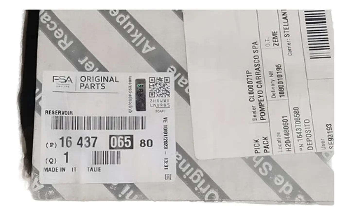 Deposito Lavaparabrisas Peugeot Boxer (2016-2019) 6