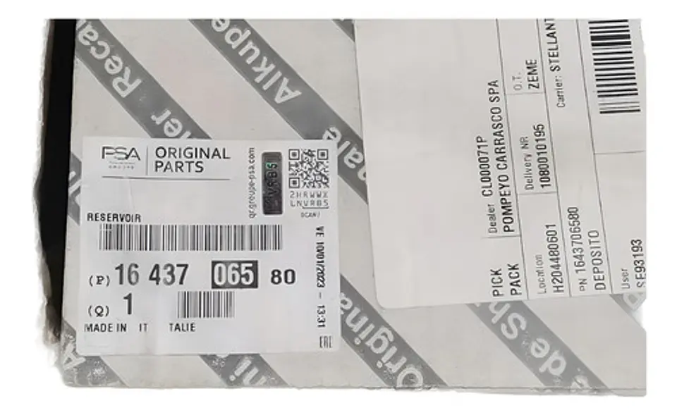 Deposito Lavaparabrisas Peugeot Boxer (2016-2019) 6