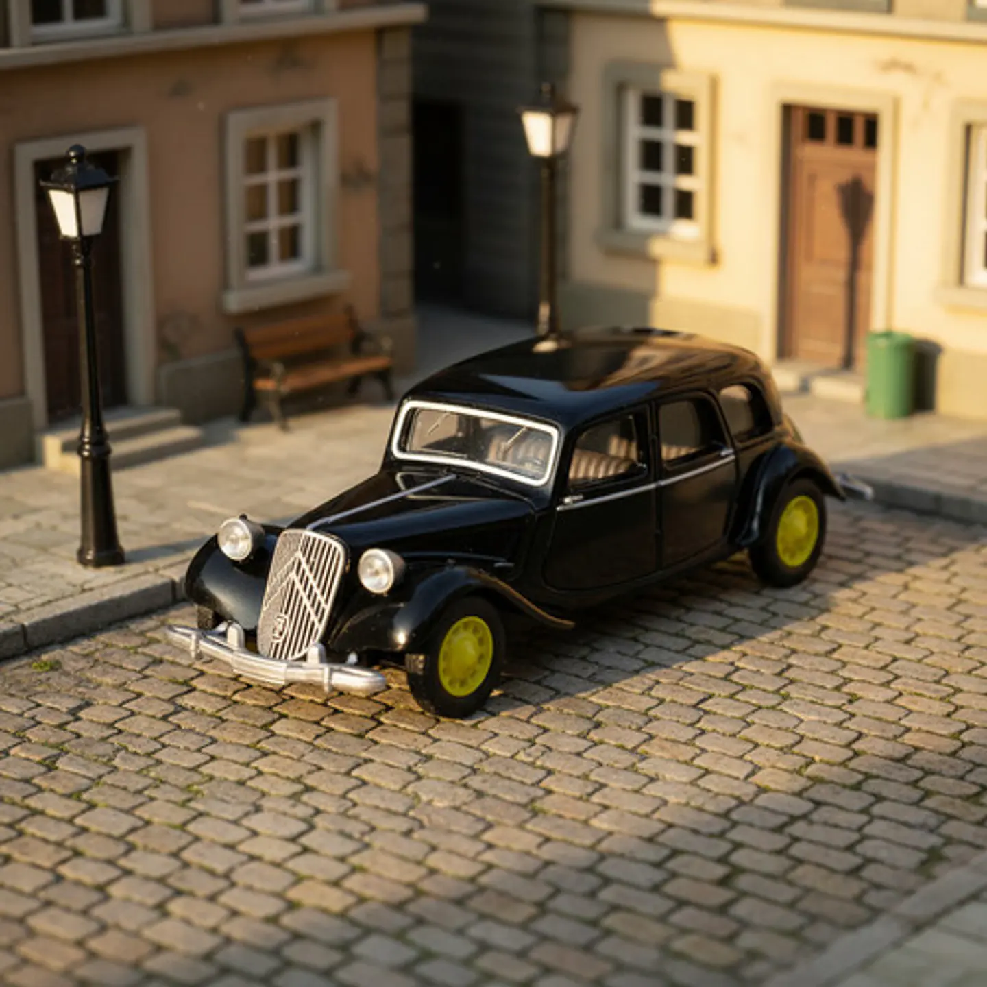 Miniatura Citroen Traccion Negro Escala 1/64. 6