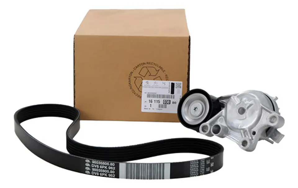 Correa Alternador + Rodillo Tensor Peugeot 2008 1.6 Hdi 1
