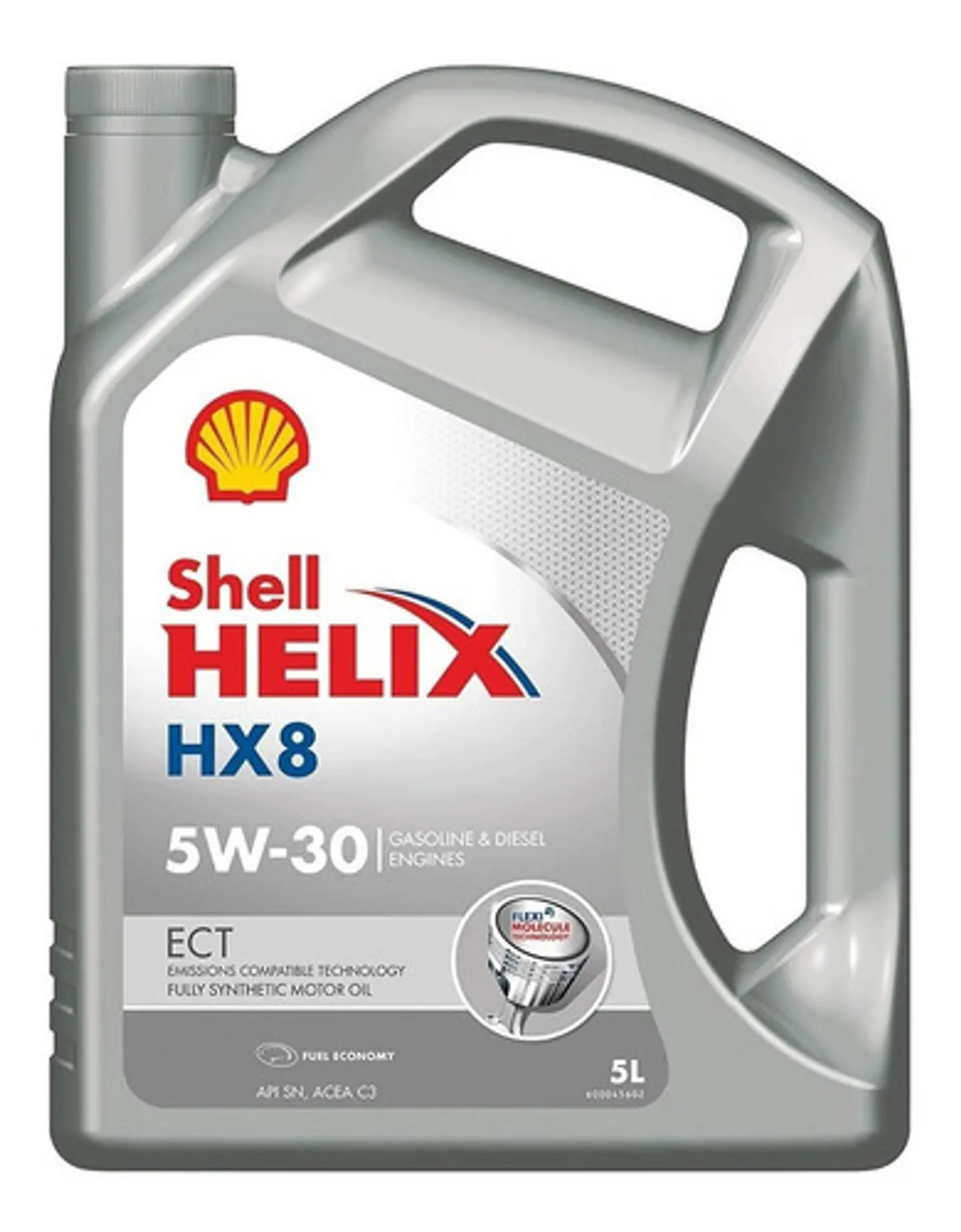 Aceite Para Motor Shell Sintético 5w-30 Helix Hx8 Ect Para Autos Pickups & Suv X 5l 1