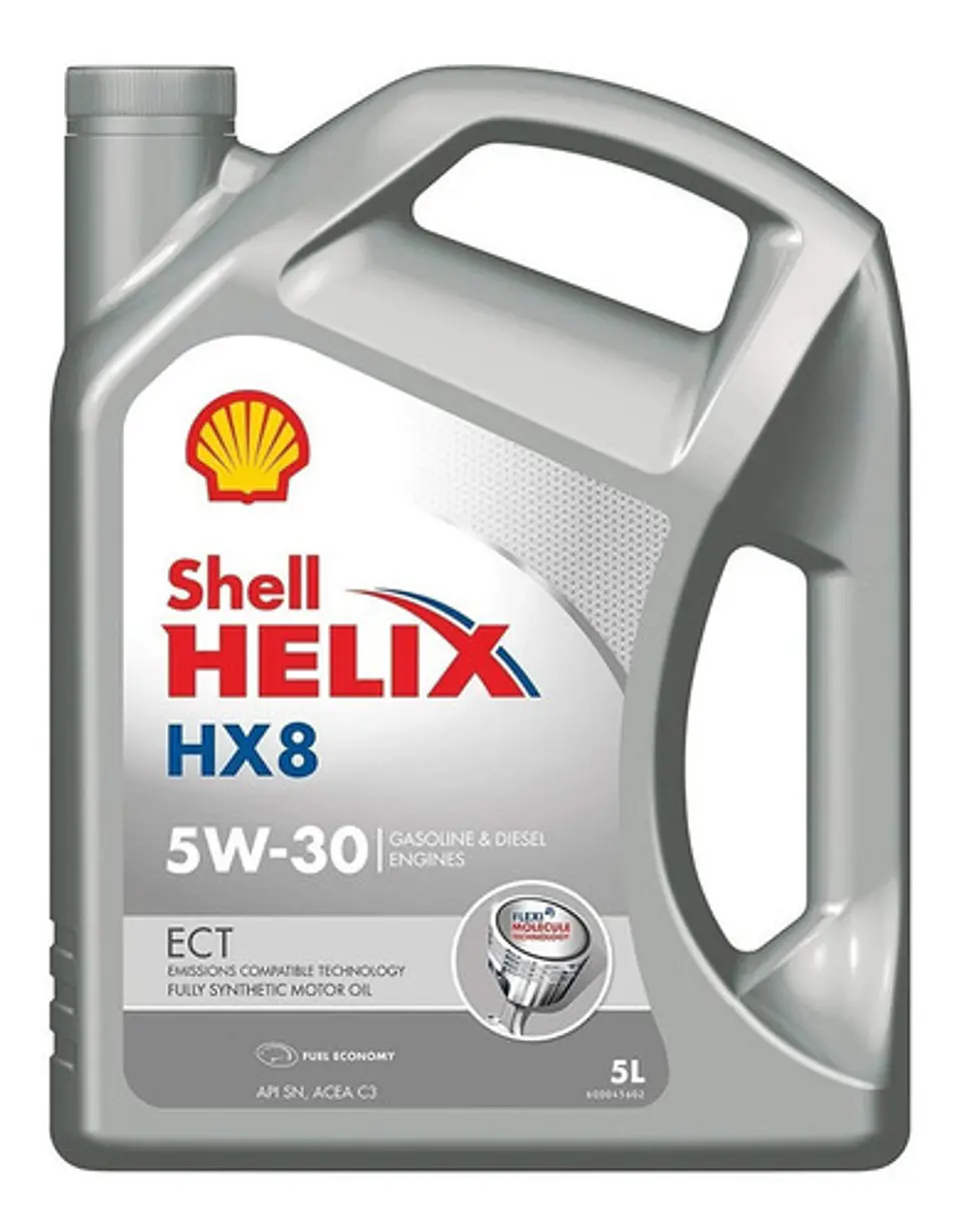 Aceite Para Motor Shell Sintético 5w-30 Helix Hx8 Ect Para Autos Pickups & Suv X 5l 1