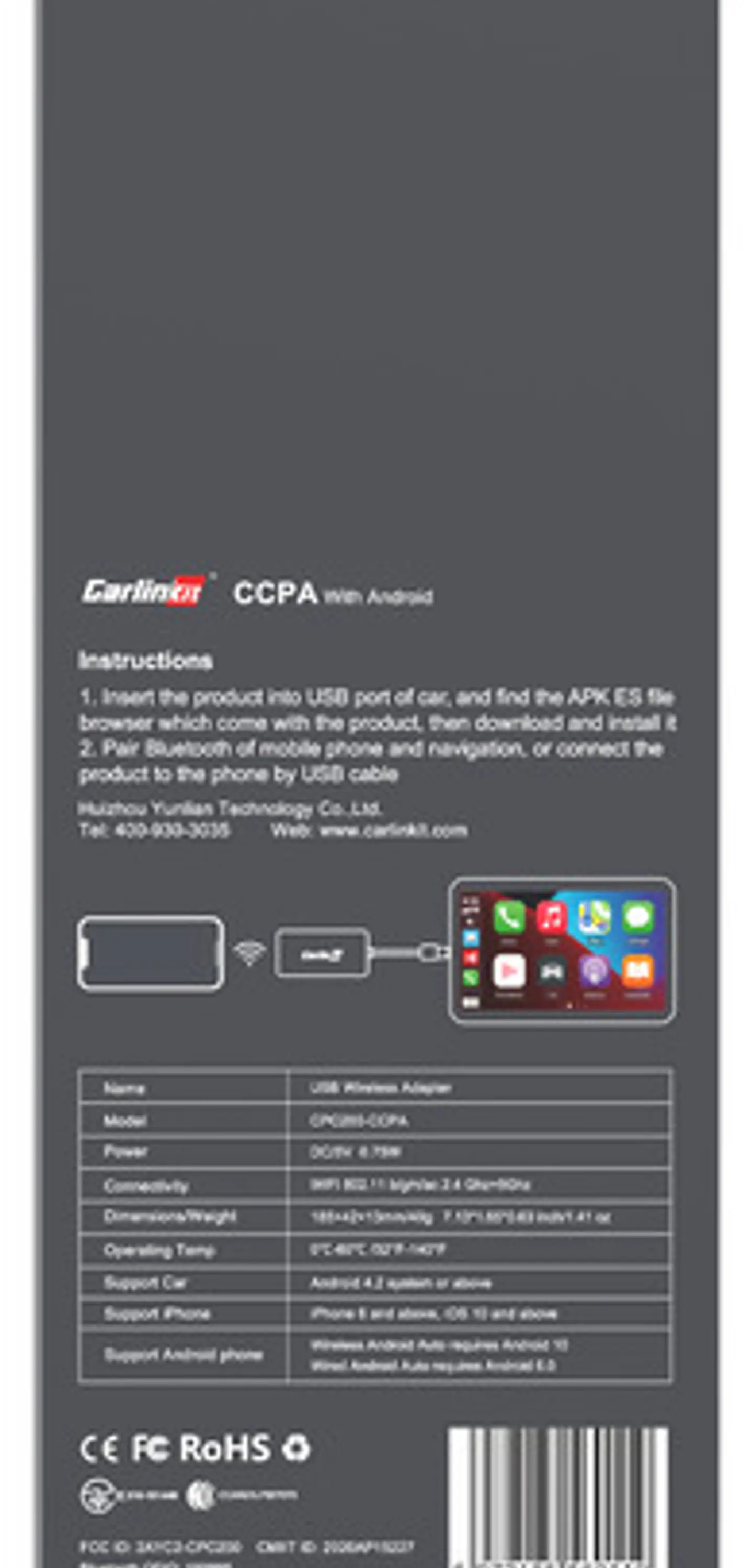 Adaptador Inalambrico Carlinkit Smart Box Cpc200-ccpa 5