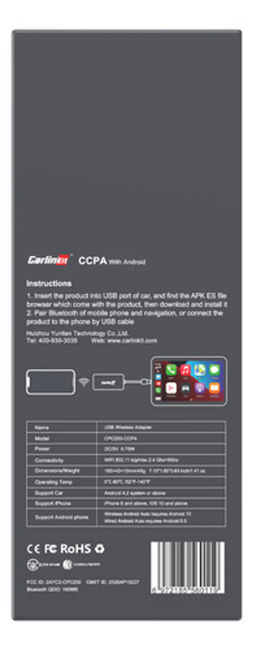 Adaptador Inalambrico Carlinkit Smart Box Cpc200-ccpa 5