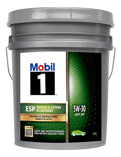 Aceite Para Motor Mobil Sintético 5w-30 Balde (19 Lts)