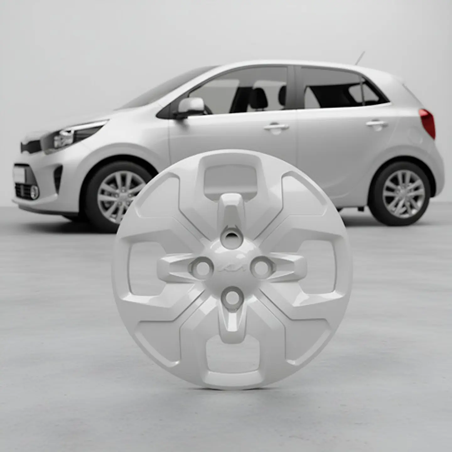 Tapa De Rueda Aro 14  Para Kia Morning 2020-2024 4