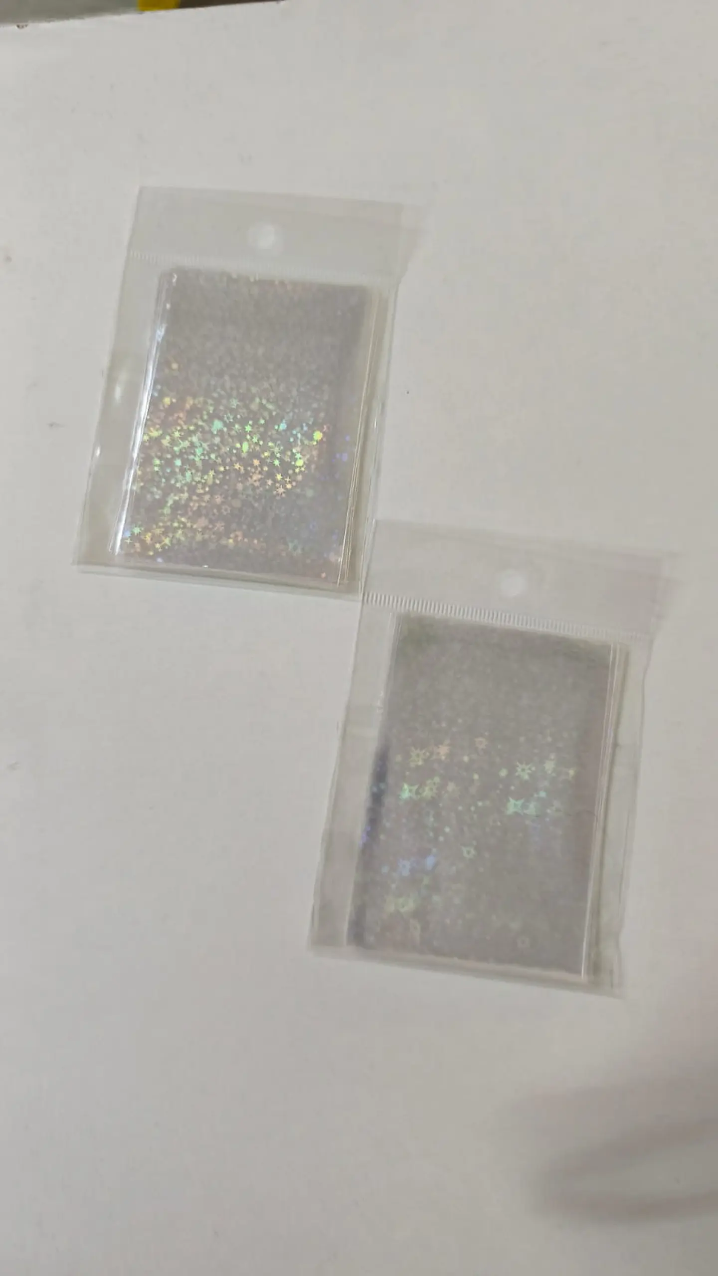 Sleeves Transparente Holográfica Estrellitas 1