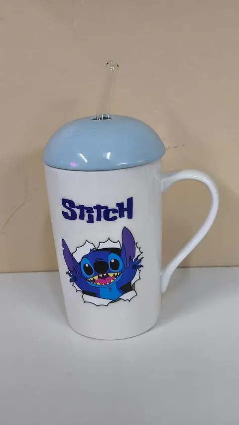 Vaso Stitch con Bombilla
