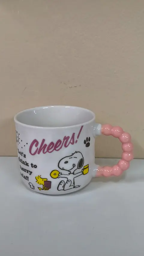 Taza Snoopy (Mango Rosa)