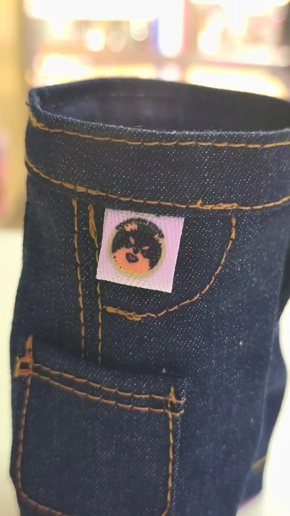Pantalon Jeans Skzoo con cadena (Azul Oscuro) 4