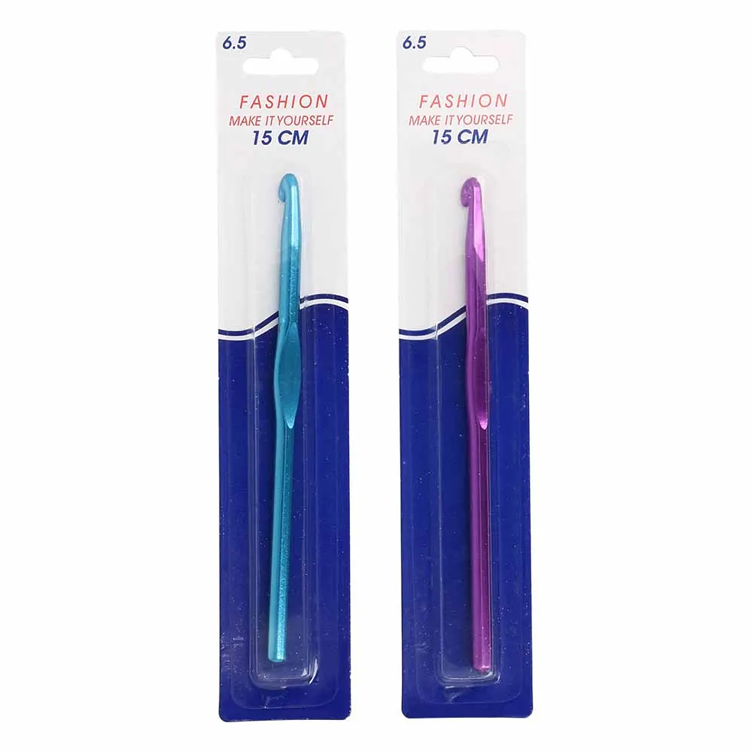 Aguja de crochet de aluminio de 6,50 mm 4