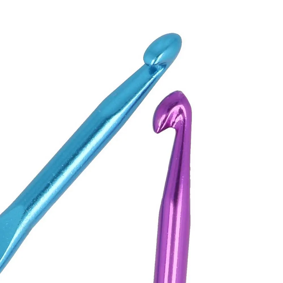 Aguja de crochet de aluminio de 6,50 mm 3