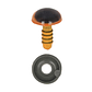 Ojos de animal - Ojos de seguridad de 8 mm - Naranja (693) - Miniatura 2