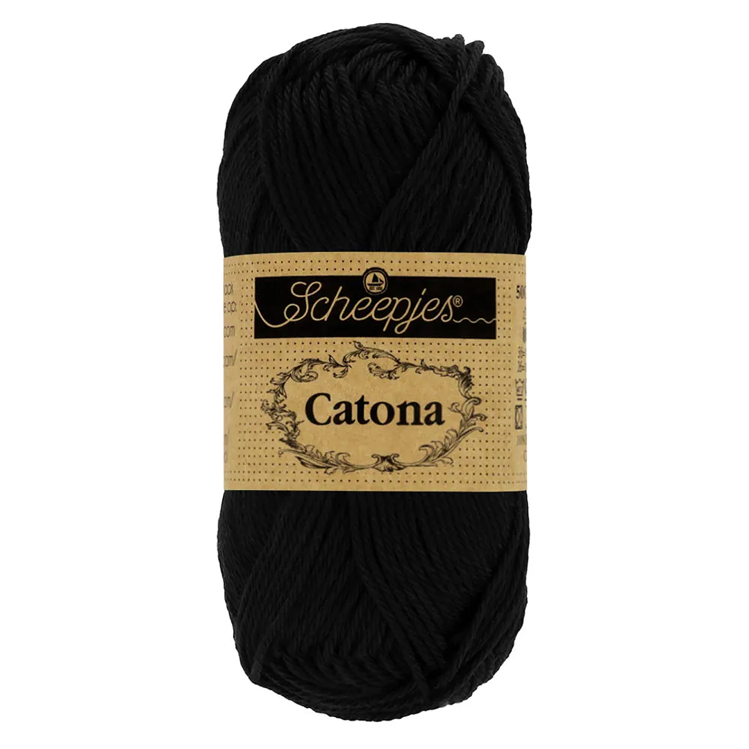 Scheepjes Catona 100g - 110 Jet Black 1