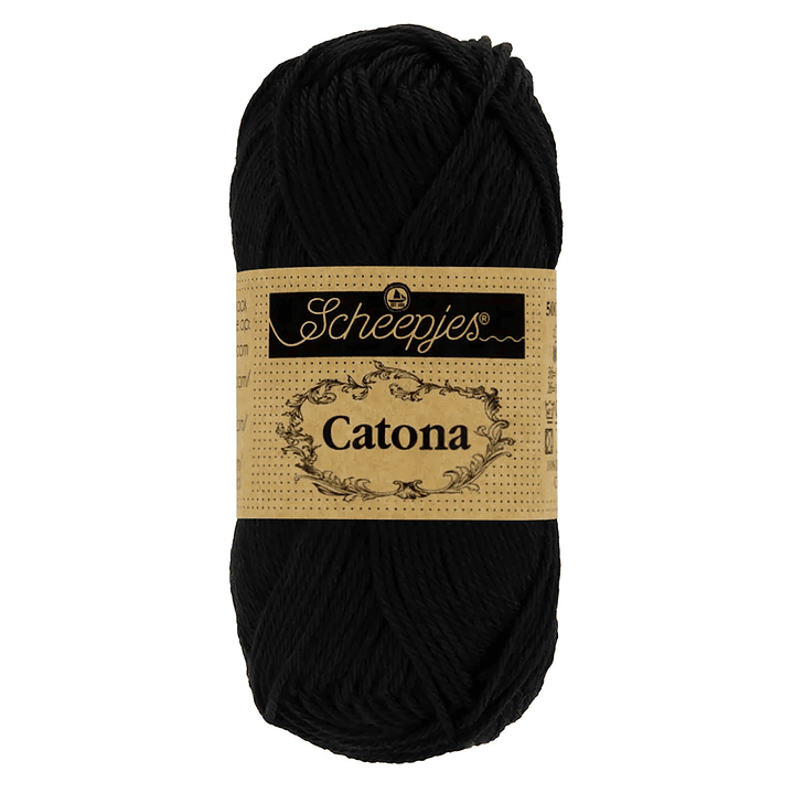 Scheepjes Catona 100g - 110 Jet Black 1