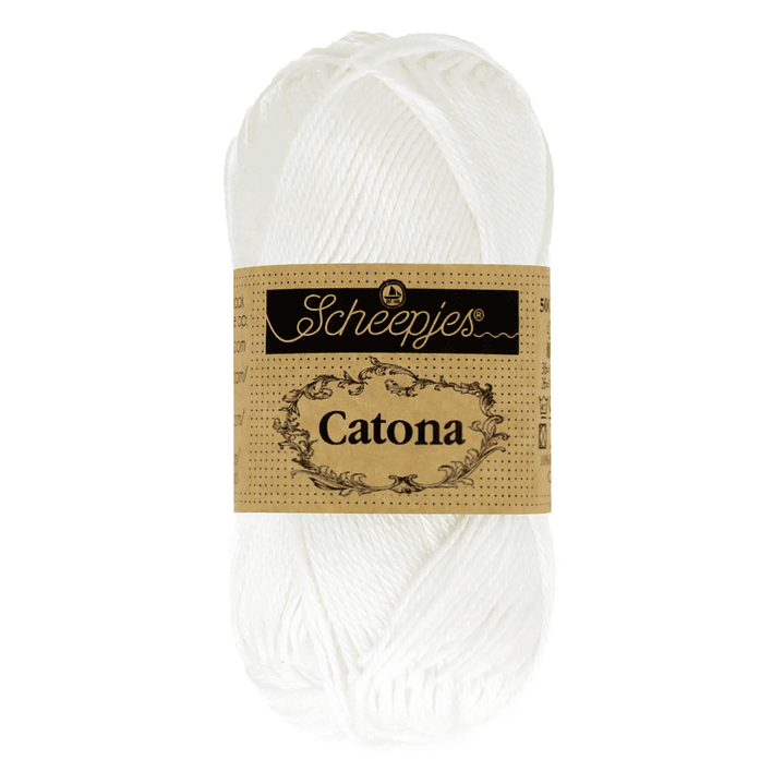 Scheepjes Catona 100g - 106 Snow White 1