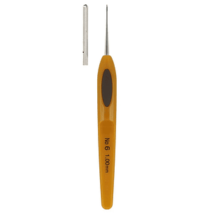 Agulha de crochet em aço Clover Soft Touch 1.00mm