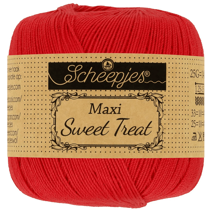 Scheepjes Maxi Sweet Treat 25g - 115 Hot Red 1