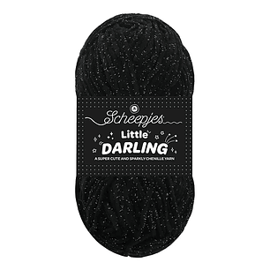Scheepjes Little Darling Sparkle 50g - 410S Panda Sparkle
