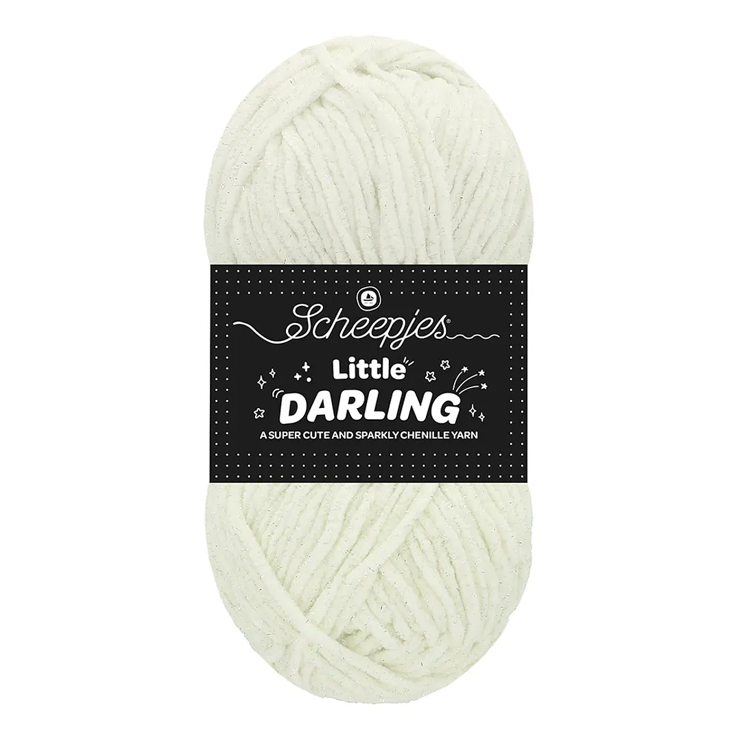 Scheepjes Little Darling Sparkle 50g - 401S Ice Bear Sparkle 1