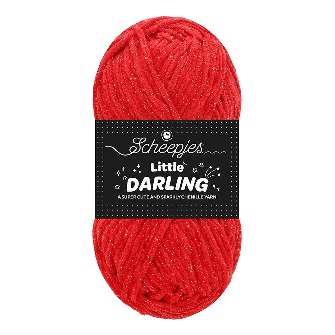 Scheepjes Little Darling Sparkle 50g - 427S Cherry Sparkle 1