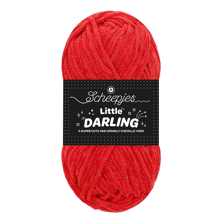 Scheepjes Little Darling Sparkle 50g - 427S Cherry Sparkle 1