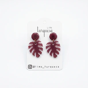 Brincos Rouge Collection by Lima Turquesa – Folha de Palmeira