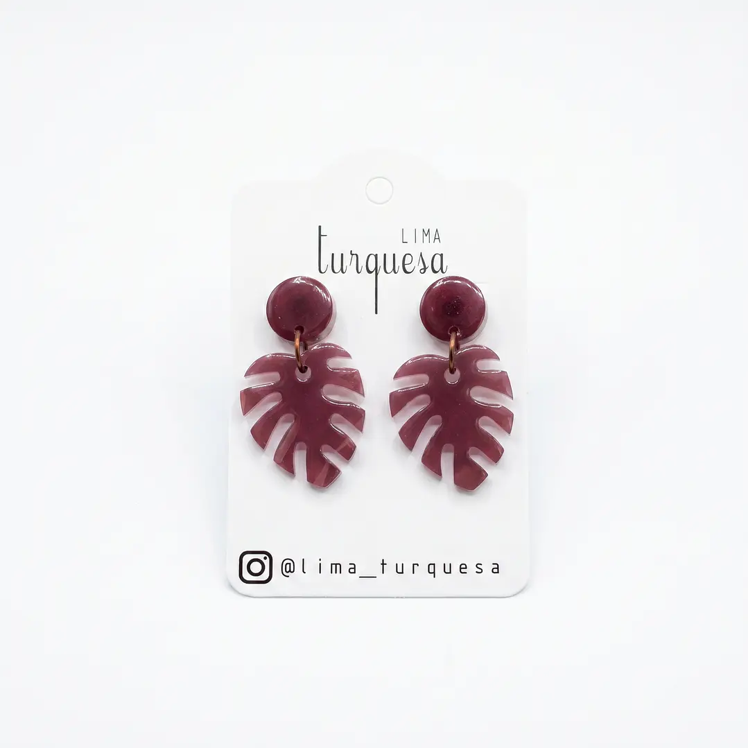 Brincos Rouge Collection by Lima Turquesa – Folha de Palmeira 1