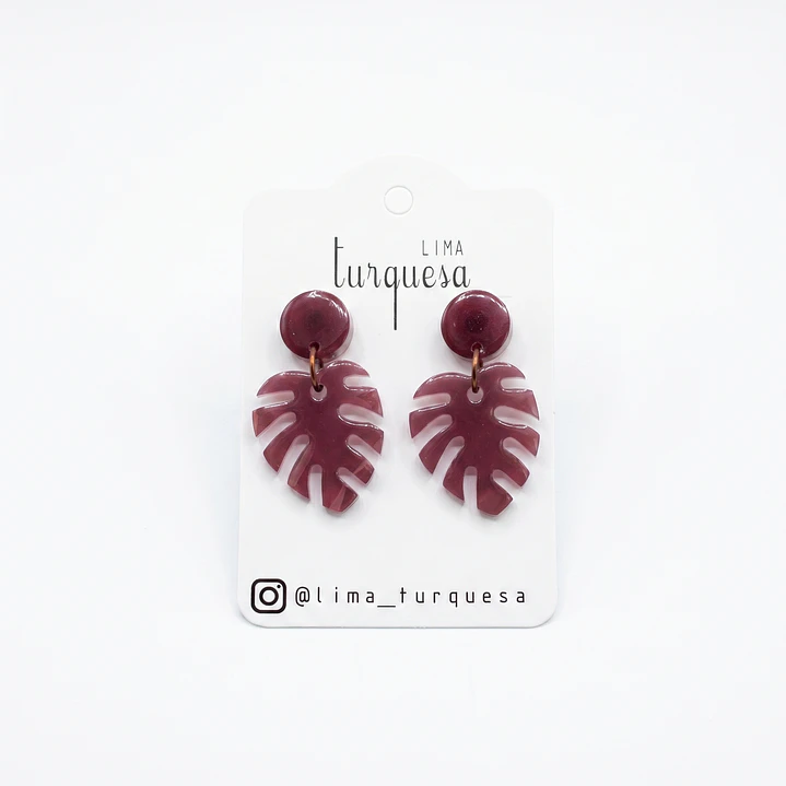 Brincos Rouge Collection by Lima Turquesa – Folha de Palmeira 1