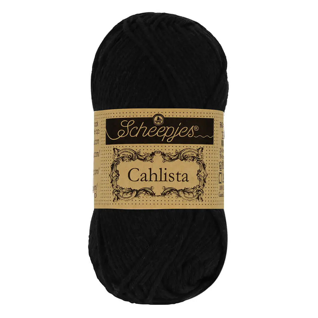 Scheepjes Cahlista 50g - 110 Jet Black 1