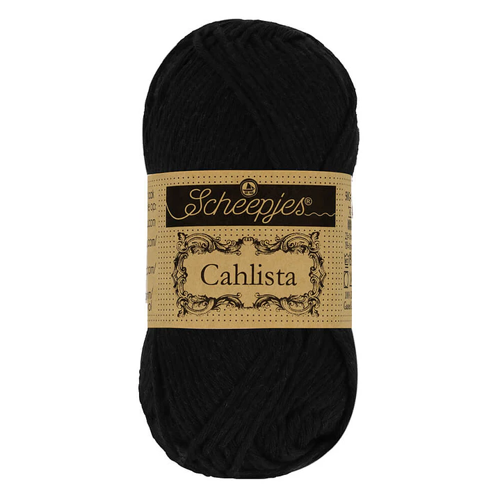 Scheepjes Cahlista 50g - 110 Jet Black 1
