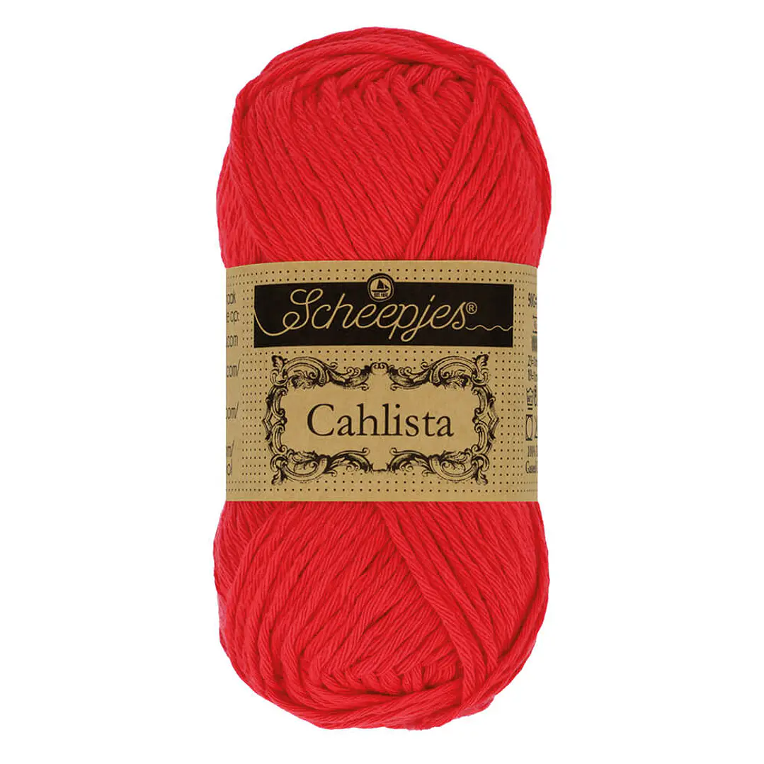Scheepjes Cahlista 50g - 115 Hot Red 1