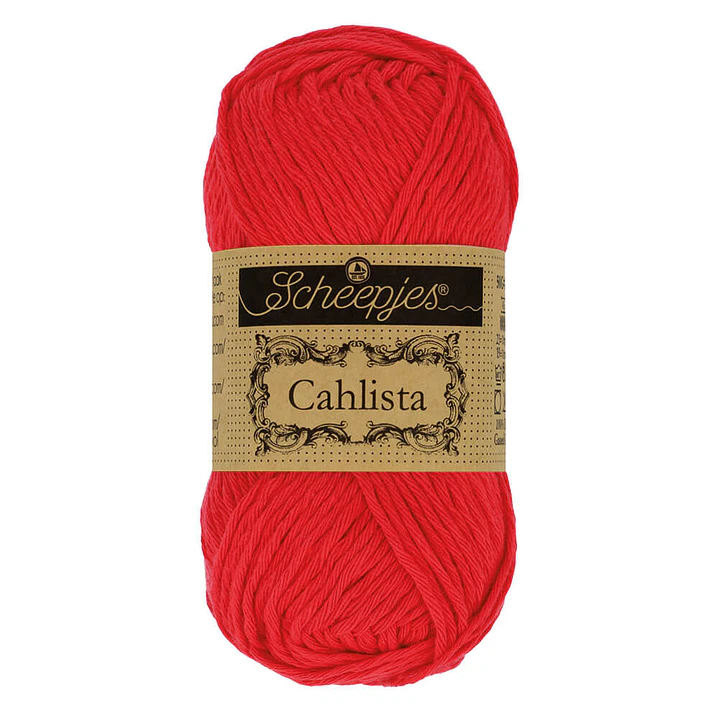 Scheepjes Cahlista 50g - 115 Hot Red 1
