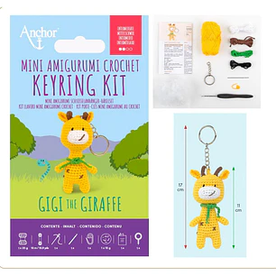 Anchor kit amigurumi - Girafa porta-chaves