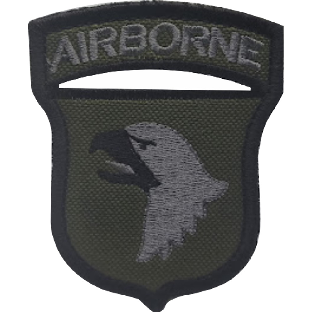 Escudo Airbone Águia Patch Bordado Verde - Ponto Militar