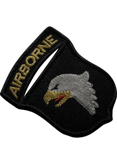 Escudo Airbone Águia Patch Bordado  - Ponto Militar 