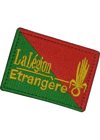 Patch Bordado Legião estrangeira C/Velcro Ponto Militar Patches