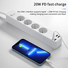 WiWU Power Strip Socket With 4 AC 3 USB 20w PD 3