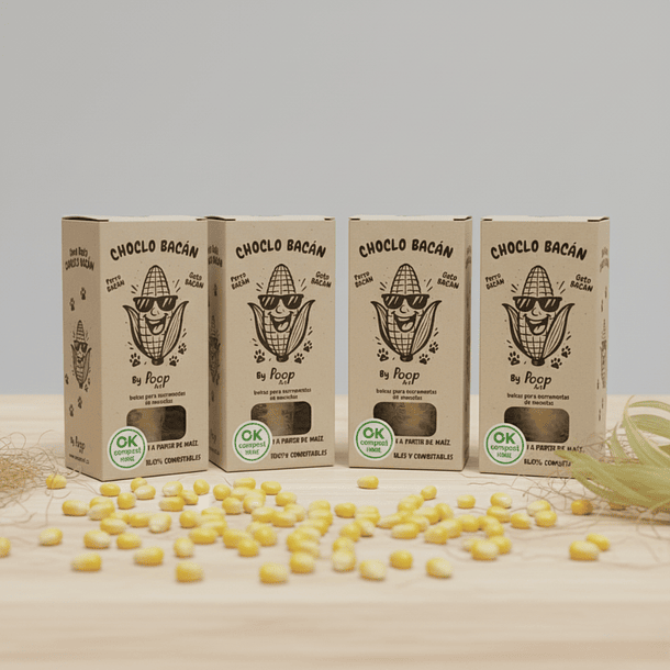 Pack Choclo Bacán 🌽: 192 Bolsas de Maíz Compostable (Cero Plástico) 7