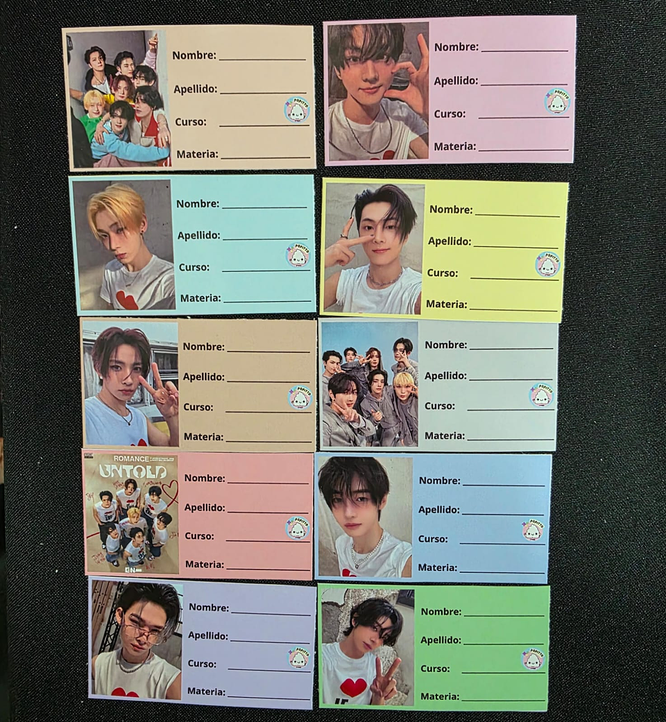 ETIQUETAS CUADERNOS 6