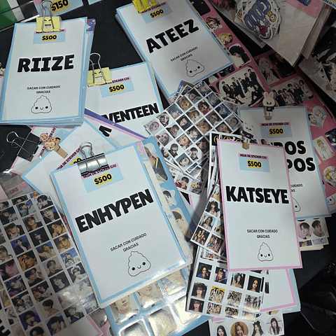HOJA DE STICKERS