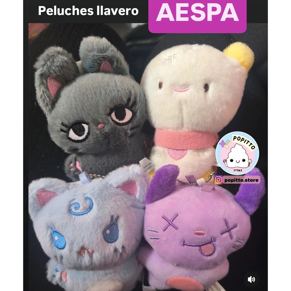AESPA LLAVERO PELUCHE 1