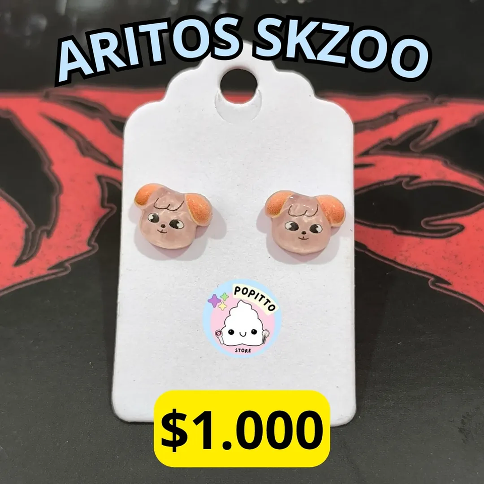 ARITOS BOTÓN STRAY KIDS 4