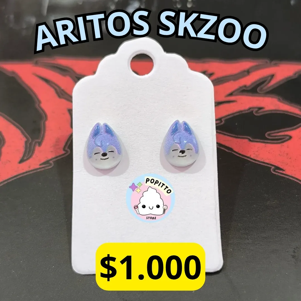 ARITOS BOTÓN STRAY KIDS 5