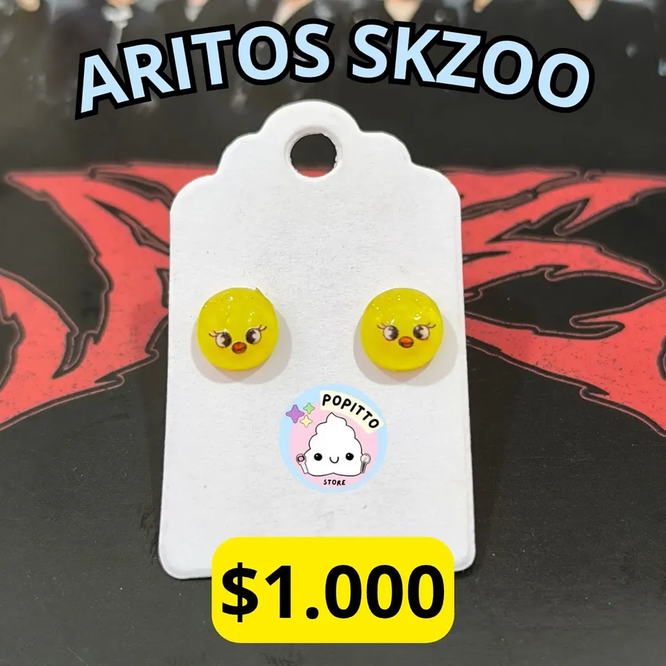 ARITOS BOTÓN STRAY KIDS 8