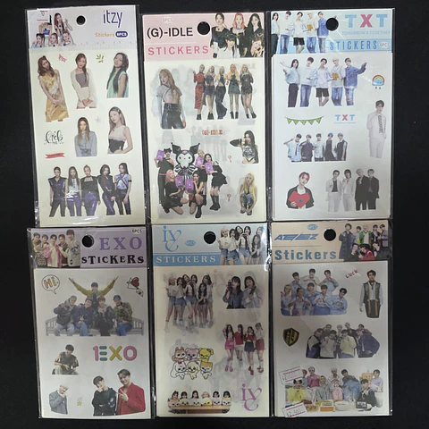 6 HOJAS DE STICKER